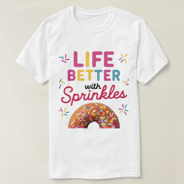Bättre liv med sprinkelmunk t shirt (Design framsida)