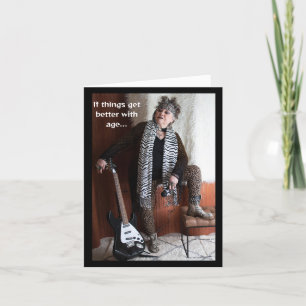 Bättre med Åldersfödelsedag Kort