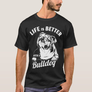 Bättre med en bulldog t shirt