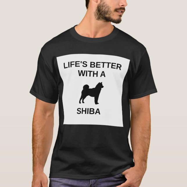 bättre med en shiba t shirt (Framsida)