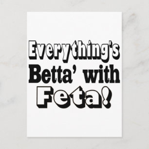 Bättre med fetaost vykort