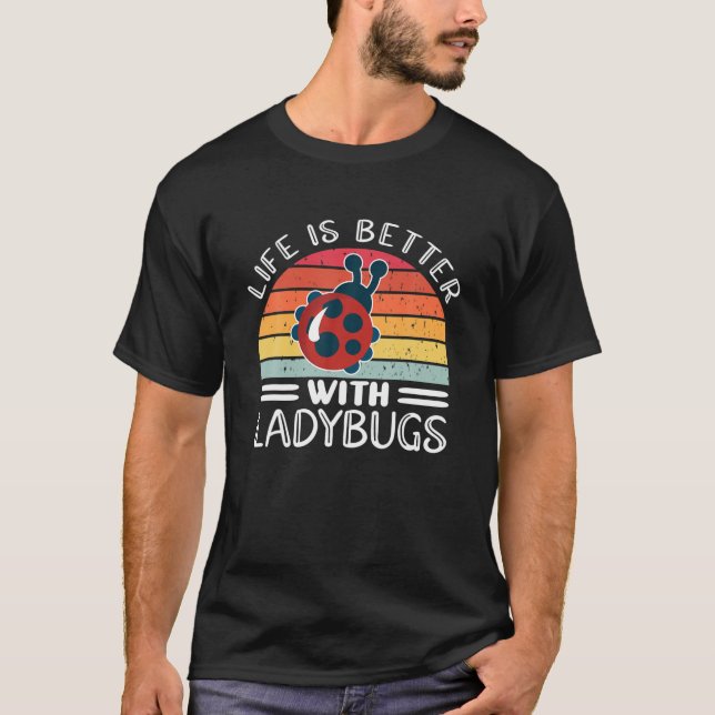 Bättre med Ladybugs; Entomolog Ladybug Costume T Shirt (Framsida)