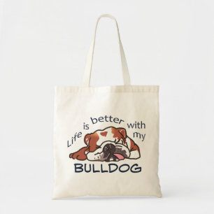 Bättre med min bulldog tygkasse