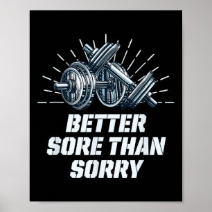 Bättre ont än vad ett tråkigt sunt Humor-gym säger Poster