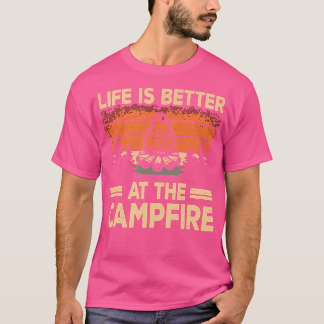 Bättre på Campfire Outdoorlife Camping T Shirt (Framsida)