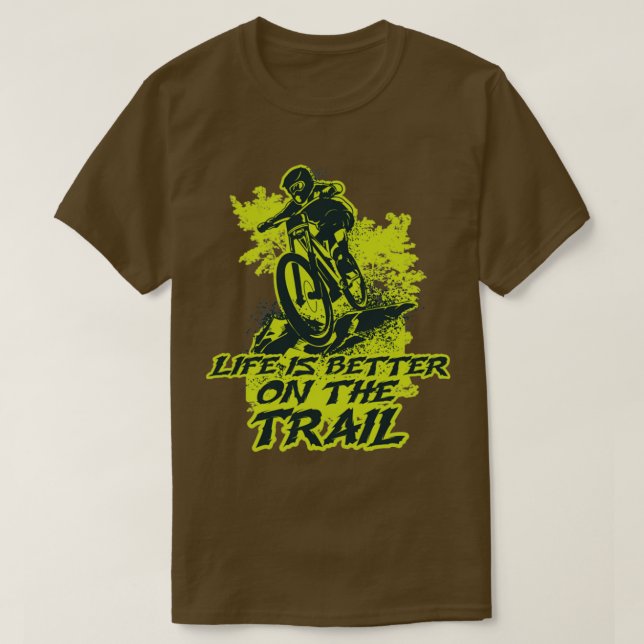 Bättre på en nedförsbacke t shirt (Design framsida)
