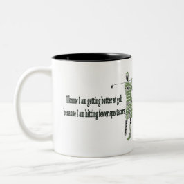 Bättre på Golf Två-Tonad Mugg