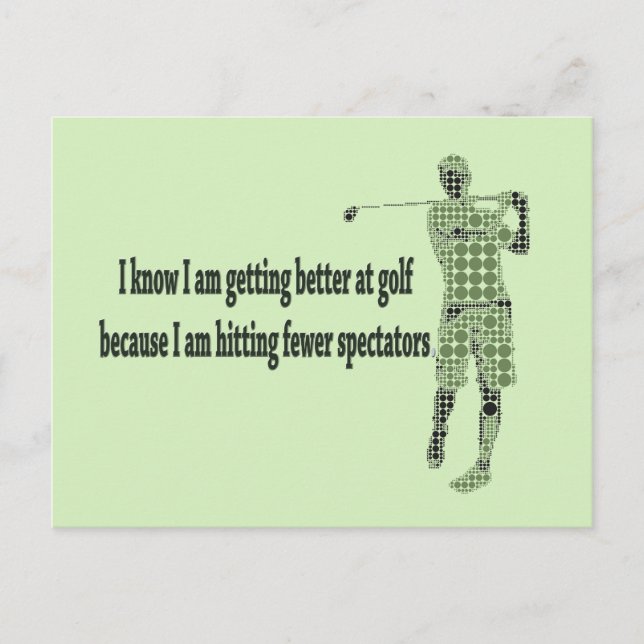 Bättre på Golf Vykort (Framsida)