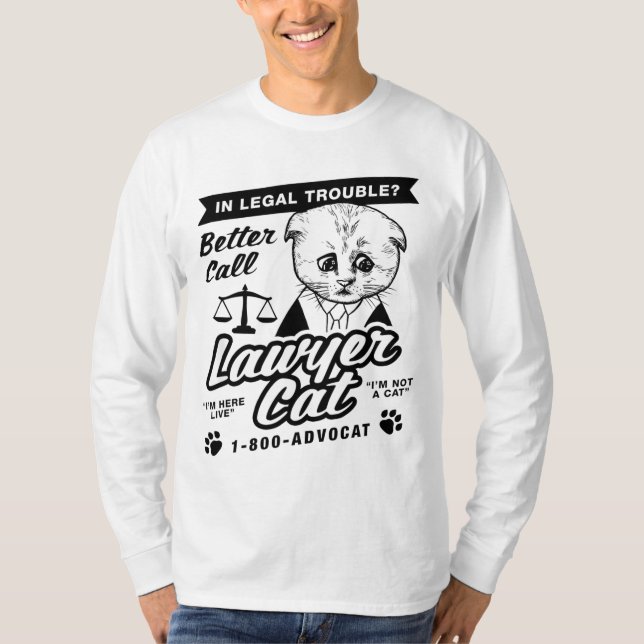 Bättre samtalsadvokat Cat T Shirt (Framsida)