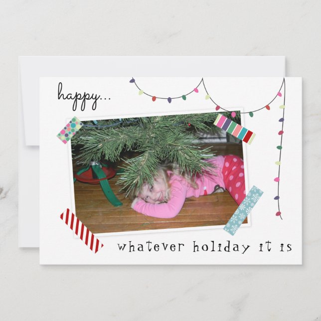 Bättre sent än aldrig tidigare skådat julkort (Framsida)