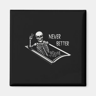 Bättre Skeleton Coffin Bra Hand Sign Hallow Magnet
