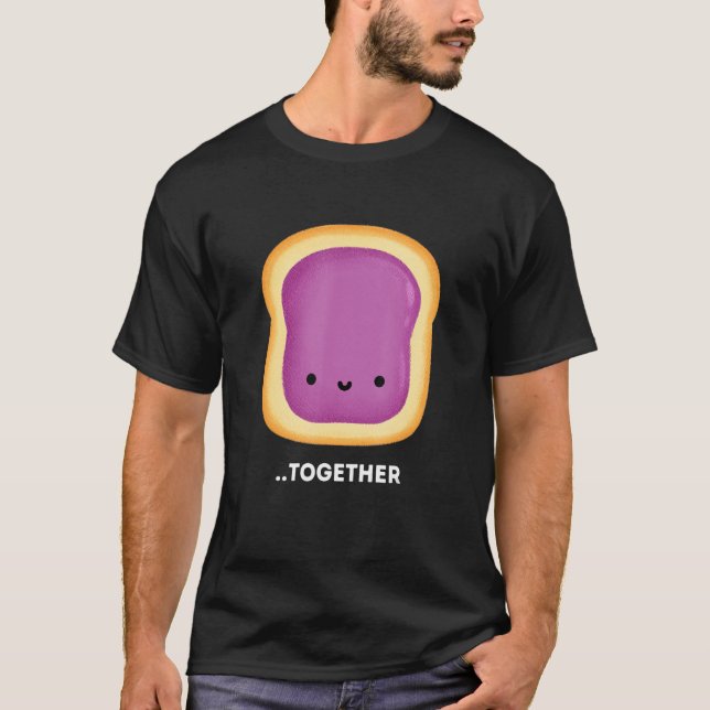 Bättre tillsammans 2 av 2 Cute Par peanut Butter T Shirt (Framsida)