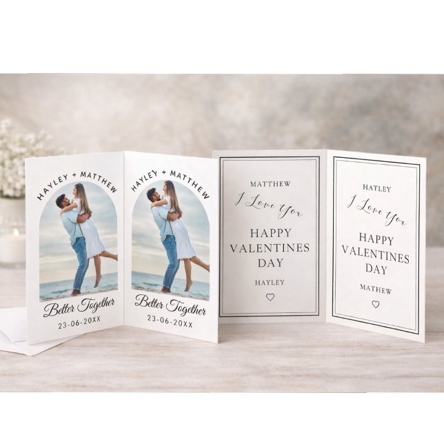 Bättre Tillsammans Alla Hjärtans Dag Foto Helgkort (Skapare uppladdad)