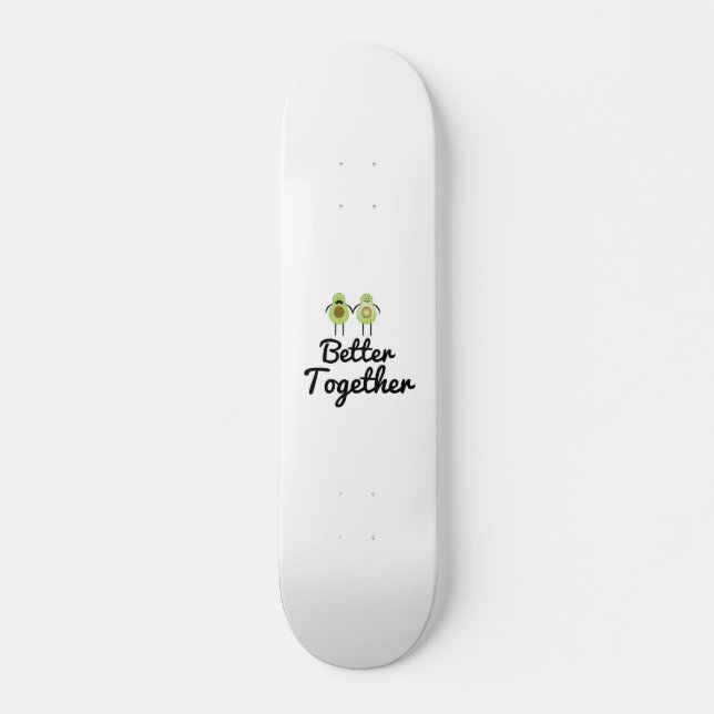 Bättre tillsammans Avocado-par Mini Skateboard Bräda 18,5 Cm (Framsida)