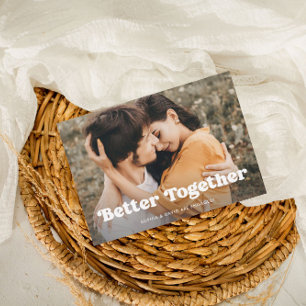 Bättre tillsammans   Boho Multi Photo Förlovning Meddelande