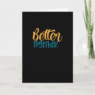 Bättre Tillsammans Citat Positiv Minimal Design  Kort
