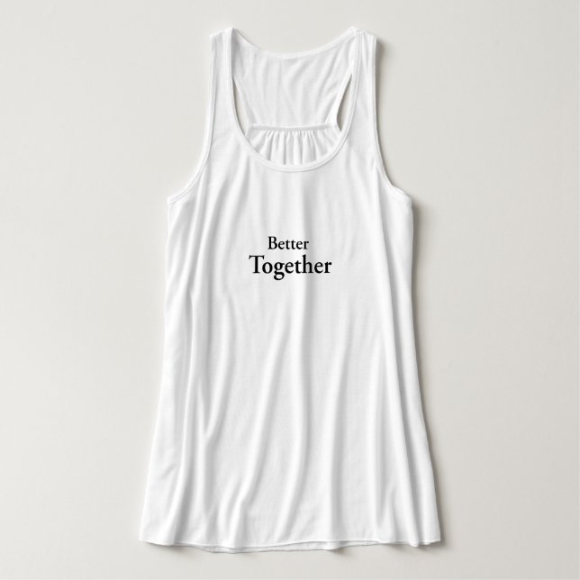 "Bättre tillsammans" hittar äkta komplementaritet Linne Med Racerback (Design framsida)