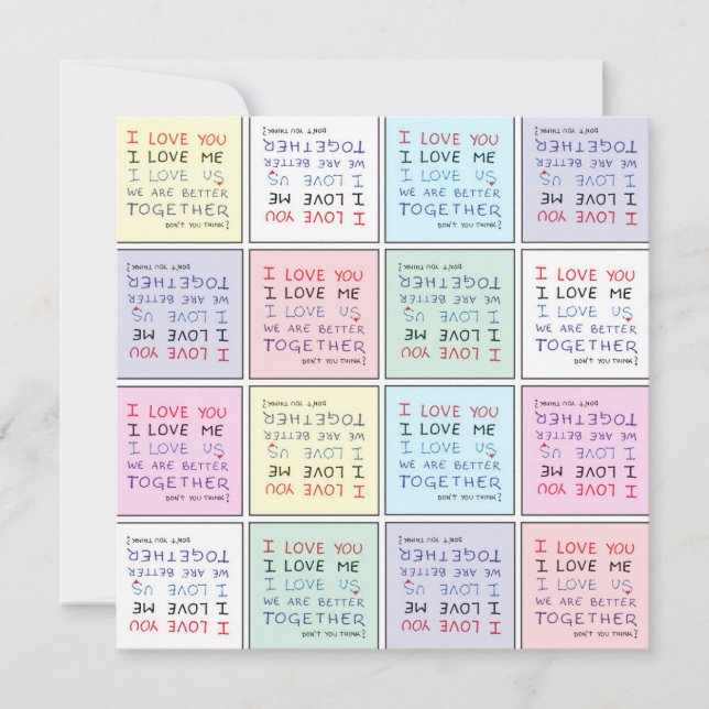 Bättre tillsammans - kort - Kärlek Kärlek Kärlek (Framsida)