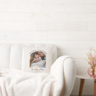 Bättre tillsammans med bröllop-presentdekoder för  kudde