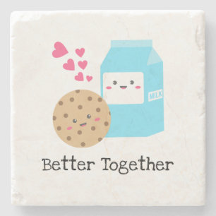 Bättre tillsammans med Kawaii Mjölk och Cookies Cu Stenunderlägg