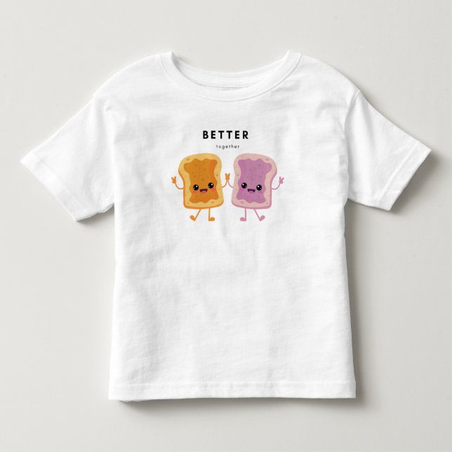 Bättre tillsammans med peanut Butter och Jelly Shi T Shirt (Framsida)