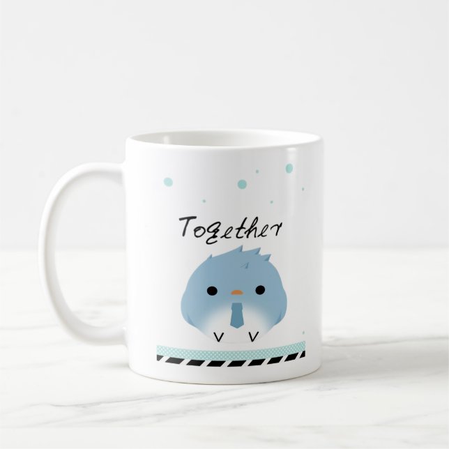 Bättre Tillsammans Minimal Design  Kaffemugg (Vänster)