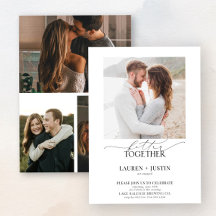 Bättre tillsammans Modern 4 Photo Förlovningsfest