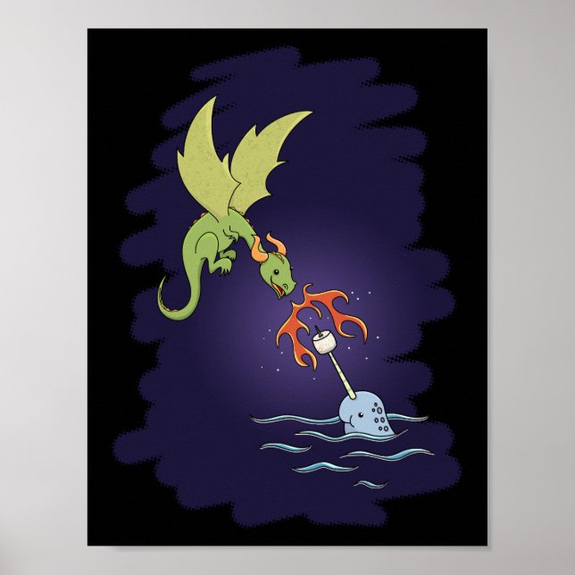 Bättre tillsammans - Narwhal och Dragon Poster (Framsidan)