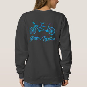 Bättre tillsammans Roligt Tandem Bike Riding T Shirt