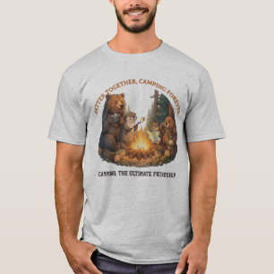 Bättre Tillsammans- Skogs Vänner Campfire Äventyr T Shirt