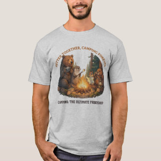 Bättre Tillsammans- Skogs Vänner Campfire Äventyr T Shirt