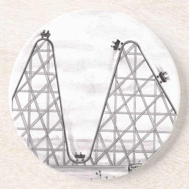 Bättre värre berg- och dalbana underlägg sandsten (Framsidan)