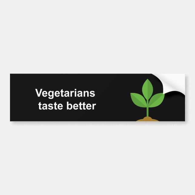 Bättre vegetariansmak bildekal (Framsidan)