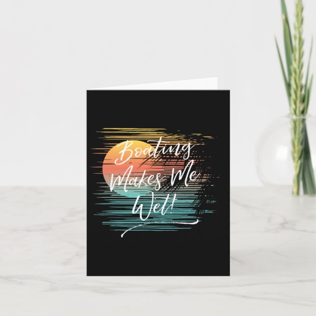 Båttur gör mig blöt  kort (Framsida)