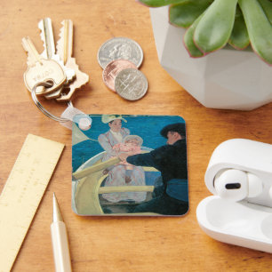 Båttur med Mary Cassatt, Vintage Fine Art Nyckelring