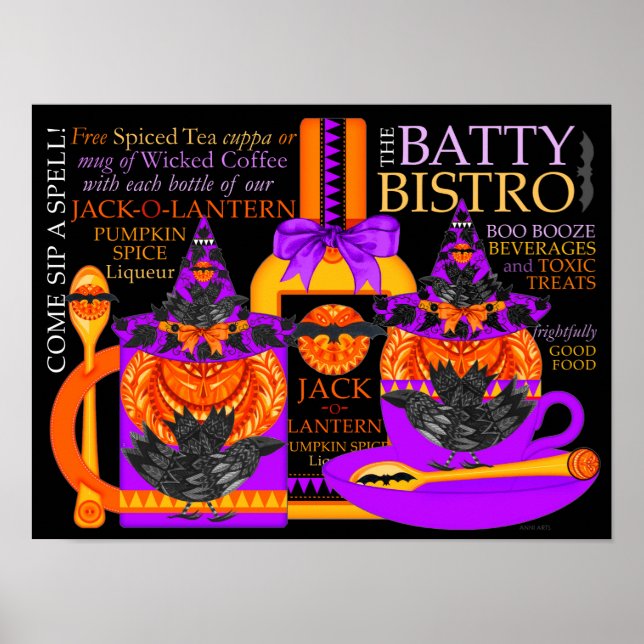 Batty Bistro Poster (Framsidan)