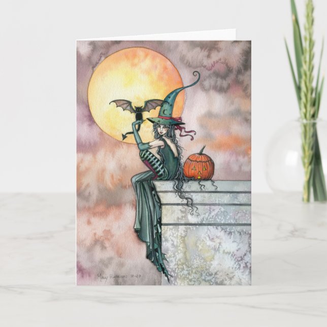 'Batty Cat' Halloween-kort av Molly Harrison Kort (Framsida)