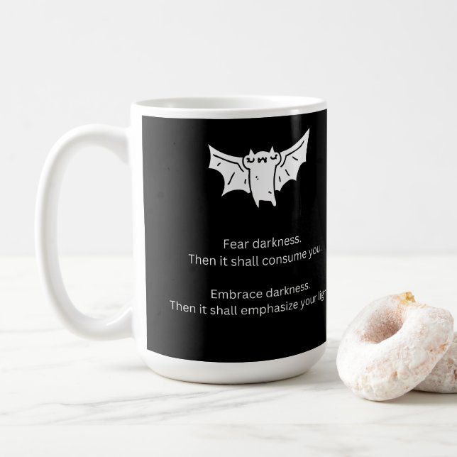 Batty Fladdermus Kaffemugg (Med munk)