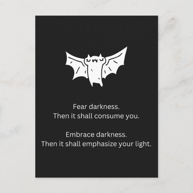 Batty Fladdermus Vykort (Framsida)