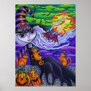 Batty Halloween affisch
