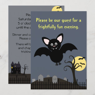 Batty Halloween inbjudan