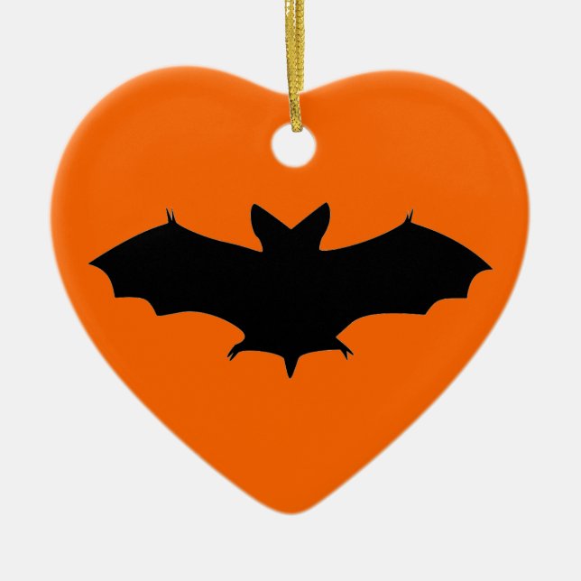 Batty Halloween Julgransprydnad Keramik (Framsidan)