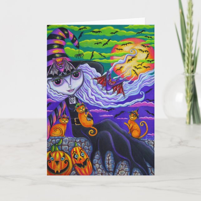 Batty Halloween-kort Kort (Framsida)