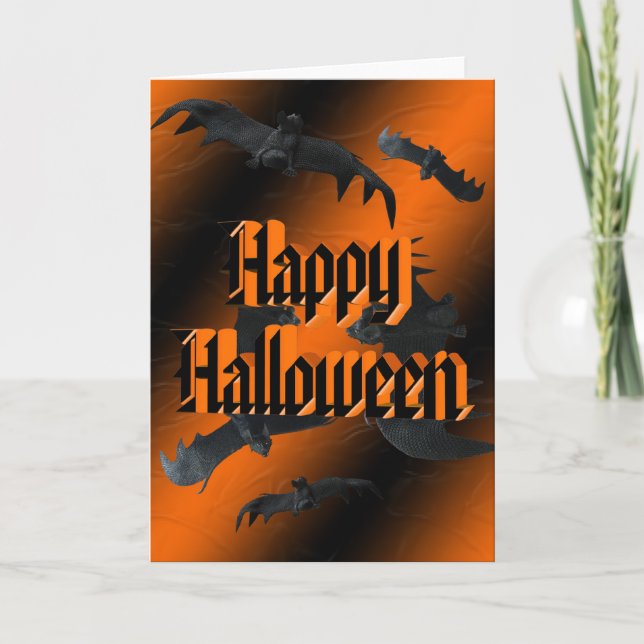 Batty Halloween-kort Kort (Framsida)