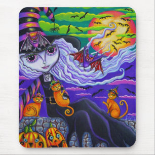Batty Halloween Mousepad Musmatta