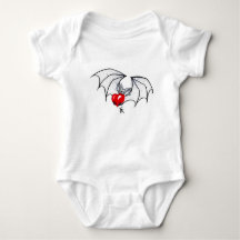 Batty Heart Baby BodyKodräkt