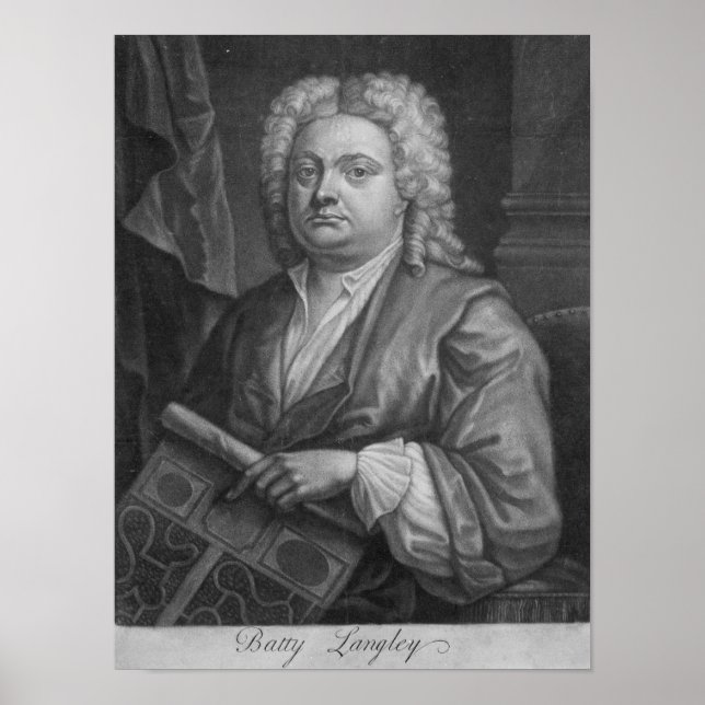 Batty Langley, utskriven av J. Carwam, 1741 Poster (Framsidan)