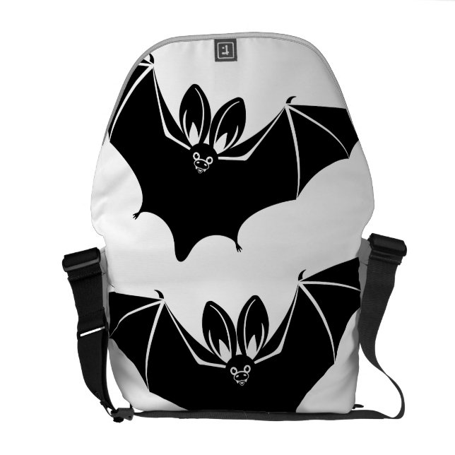 "Batty" messenger bag (Öppen Baksida)