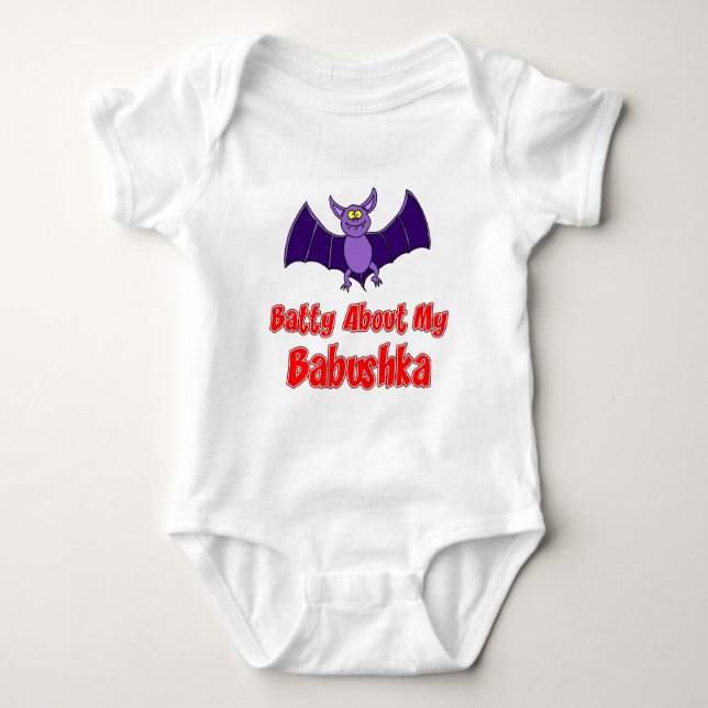 Batty Om Babushka T Shirt (Framsida)