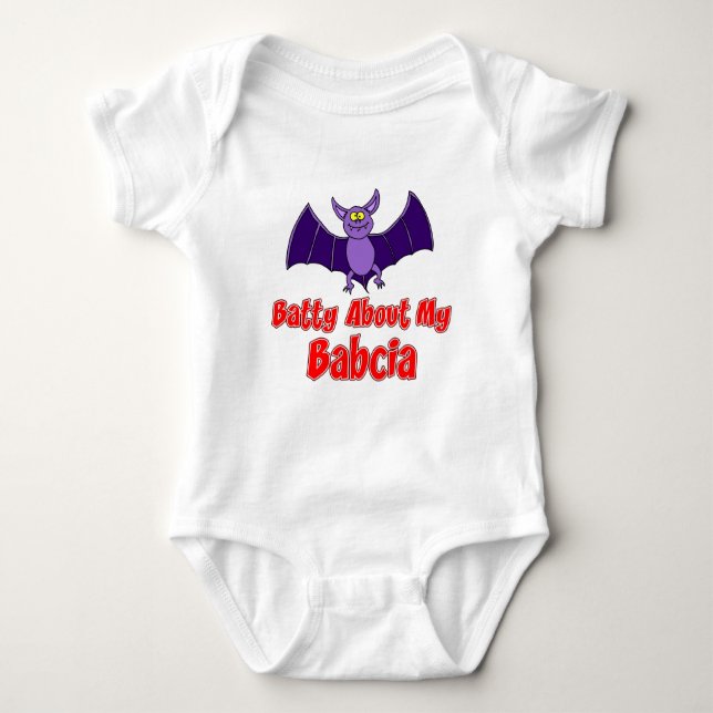 Batty Om min Babcia T-shirt (Framsida)